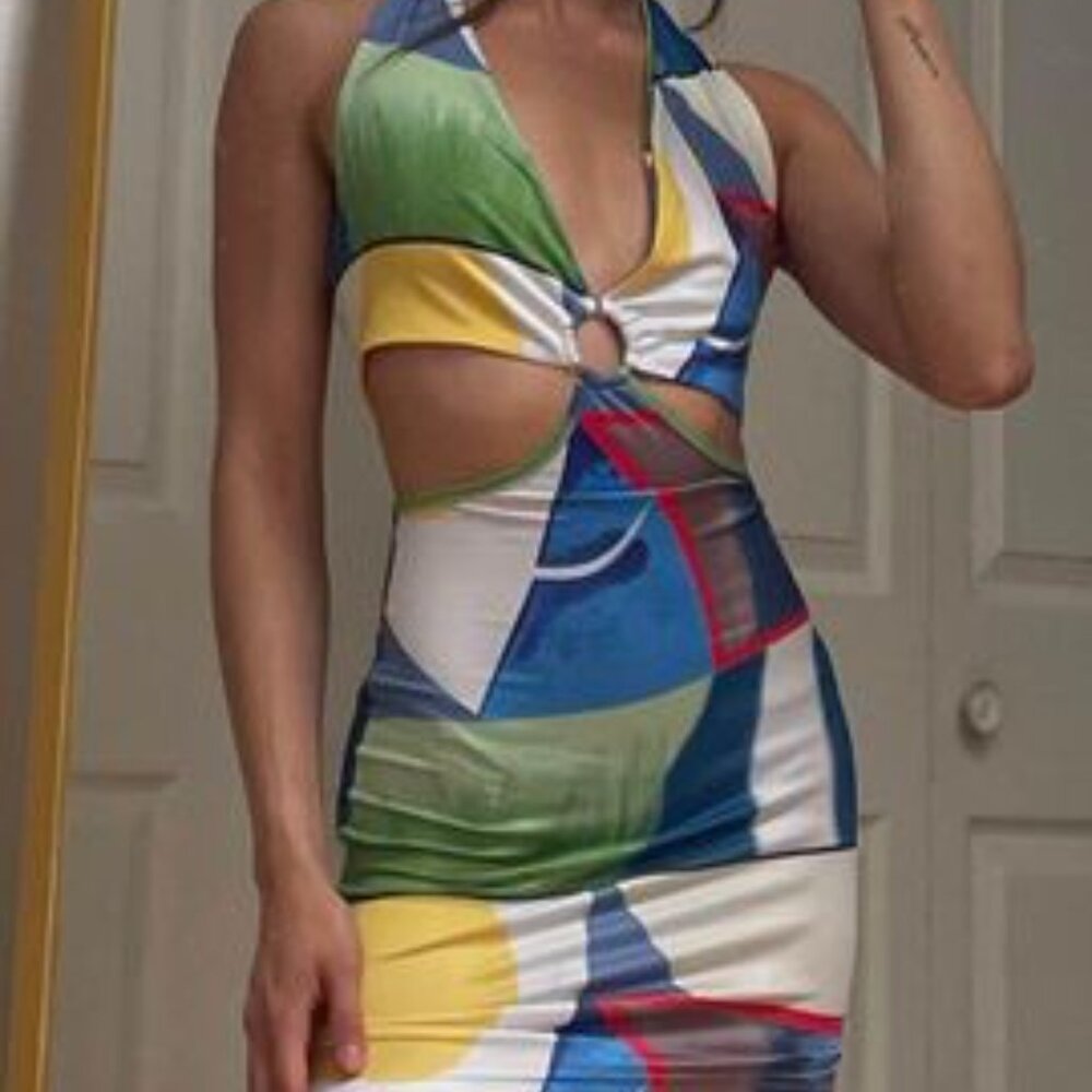 geometric dress